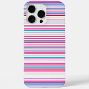 Süße blaue rosa Streifen iPhone 16 Pro Max Hülle
