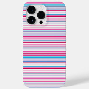 Süße blaue rosa Streifen Case-Mate iPhone 14 Pro Max Hülle