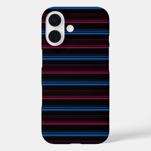 Süße blaue rosa Streifen  Case-Mate iPhone Hülle (Rückseite)