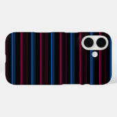 Süße blaue rosa Streifen  Case-Mate iPhone Hülle (Rückseite (Horizontal))