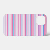 Süße blaue rosa Streifen Case-Mate iPhone Hülle (Rückseite (Horizontal))