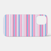 Süße blaue rosa Streifen Case-Mate iPhone Hülle (Rückseite (Horizontal))