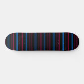 Süße blaue rosa Streifen  Skateboard (Horizontal)