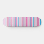 Süße blaue rosa Streifen Skateboard (Horizontal)