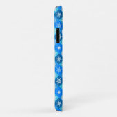 Süße blaue Schneeflocken-Muster-Design Case-Mate iPhone Hülle (Hinten/Rechts)