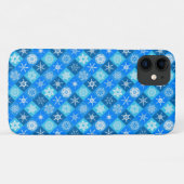 Süße blaue Schneeflocken-Muster-Design Case-Mate iPhone Hülle (Rückseite (Horizontal))
