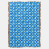 Süße blaue Schneeflockenmuster Design Decke (Vorderseite Vertikal)