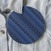 Süße blaue schwarze Ukraine-Schmuckdesign Button (Beispiel)