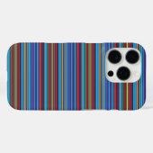 Süße blaue violette Streifen Case-Mate iPhone Hülle (Rückseite (Horizontal))