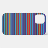 Süße blaue violette Streifen Case-Mate iPhone Hülle (Rückseite (Horizontal))