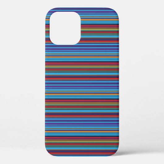 Süße blaue violette Streifen Case-Mate iPhone Hülle (Rückseite)