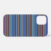 Süße blaue violette Streifen Case-Mate iPhone Hülle (Rückseite (Horizontal))