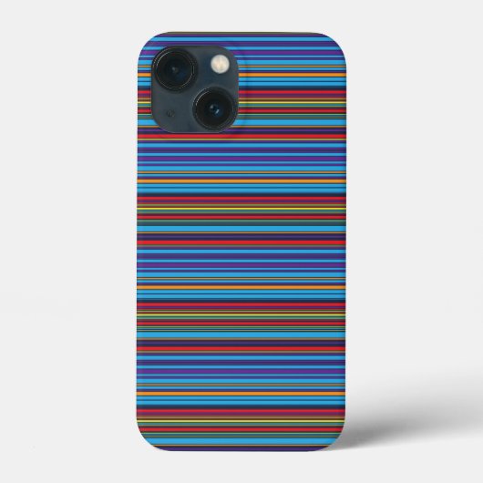 Süße blaue violette Streifen Case-Mate iPhone Hülle (Rückseite)