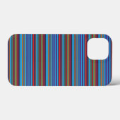 Süße blaue violette Streifen Case-Mate iPhone Hülle (Rückseite (Horizontal))