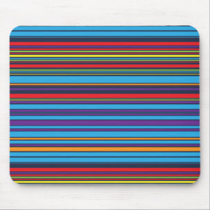 Süße blaue violette Streifen Mousepad