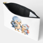 Süße Blaue Vogel-Accessoire-Tasche Zubehörtasche (Offen)