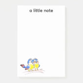 Süße Blaue Vögel auf einem Ast Post-it Klebezettel (Vorderseite)