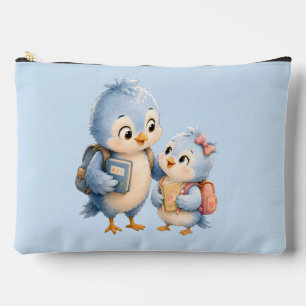 Süße Blaue Vogel Bruder Accessoire-Tasche Zubehörtasche