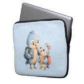 Süße Blaue Vogel Bruder Schwester Tech Organizer T Laptopschutzhülle (Vorderseite Links)