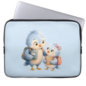 Süße Blaue Vogel Bruder Schwester Tech Organizer T Laptopschutzhülle (Vorderseite)
