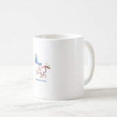 Süße Blaue Vogel Kirschblüte Sei Freundlich Es Ist Kaffeetasse (VorderseiteRechts)