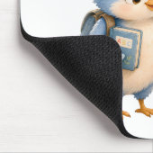 Süße Blaue Vogel Schreibtischmauspad Mousepad (Ecke)
