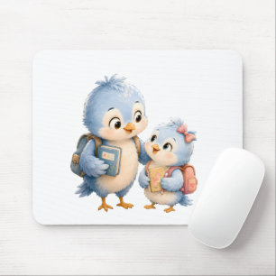 Süße Blaue Vogel Schreibtischmauspad Mousepad