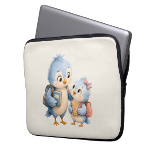 Süße Blaue Vogel Tech-Aufbewahrungstasche Laptopschutzhülle