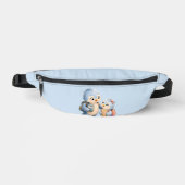 Süße Blaue Vogelschwestern Bauchtasche (Vorderseite)