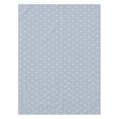 Süße blaue weiße Punkte Retro- Tischdecke (Vorderseite)