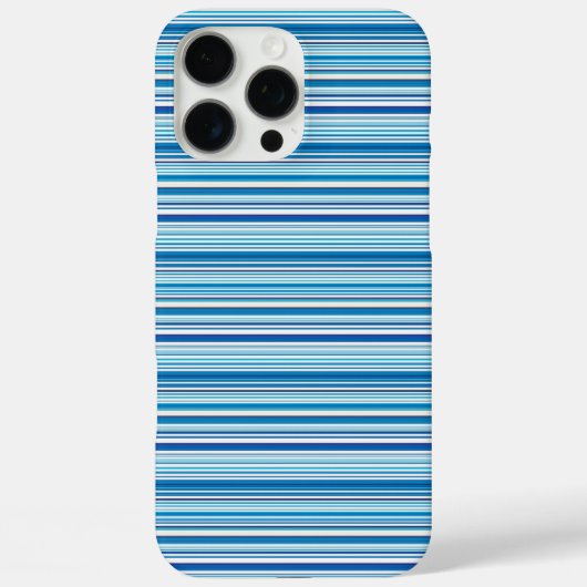 Süße blaue weiße Streifen Case-Mate iPhone Hülle (Rückseite)