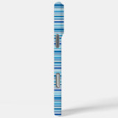 Süße blaue weiße Streifen Case-Mate iPhone Hülle (Rückseite / Rechts)