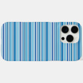 Süße blaue weiße Streifen Case-Mate iPhone Hülle (Rückseite (Horizontal))