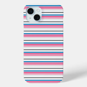 Süße blaue weiße Streifen Case-Mate iPhone Hülle