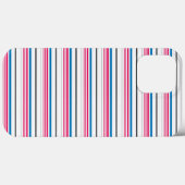 Süße blaue weiße Streifen Case-Mate iPhone Hülle (Rückseite (Horizontal))