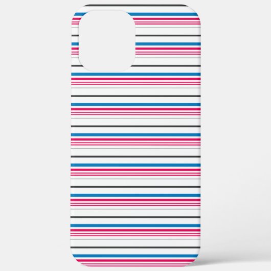 Süße blaue weiße Streifen Case-Mate iPhone Hülle (Rückseite)
