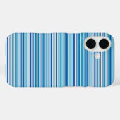 Süße blaue weiße Streifen Case-Mate iPhone Hülle (Rückseite (Horizontal))