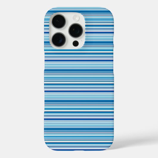 Süße blaue weiße Streifen Case-Mate iPhone Hülle (Rückseite)