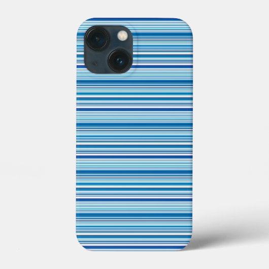 Süße blaue weiße Streifen Case-Mate iPhone Hülle (Rückseite)