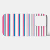 Süße blaue weiße Streifen Case-Mate iPhone Hülle (Rückseite (Horizontal))