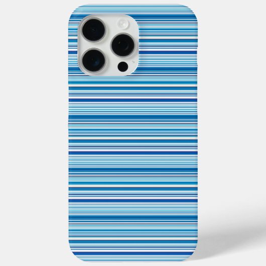 Süße blaue weiße Streifen Case-Mate iPhone Hülle (Rückseite)
