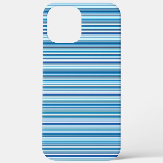 Süße blaue weiße Streifen Case-Mate iPhone Hülle (Rückseite)