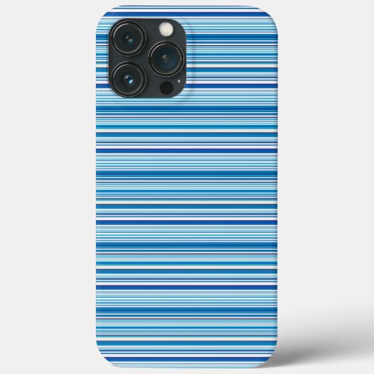 Süße blaue weiße Streifen Case-Mate iPhone Hülle (Rückseite)