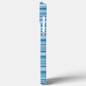 Süße blaue weiße Streifen Case-Mate iPhone Hülle (Rückseite / Links)