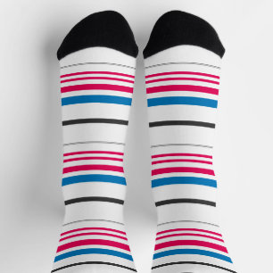 Süße blaue weiße Streifen Socken