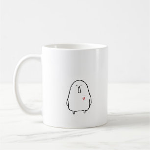 Süße Blob-Herz-Minimalist-Tasse Kaffeetasse