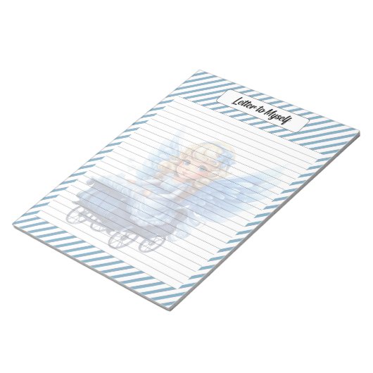 Süsse Blue Christmas Notizblock (angewinkelt)