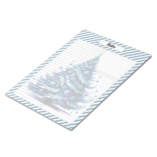 Süsse Blue Christmas Notizblock (angewinkelt)
