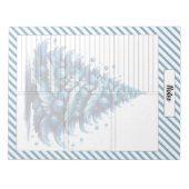 Süsse Blue Christmas Notizblock (Vorderseite)