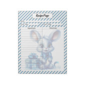 Süsse Blue Christmas Notizblock (Rotiert)